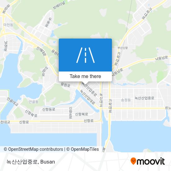 녹산산업중로 map