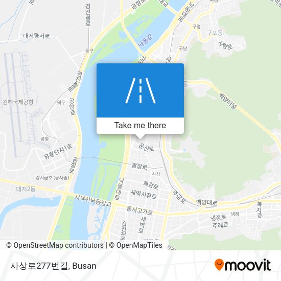 사상로277번길 map