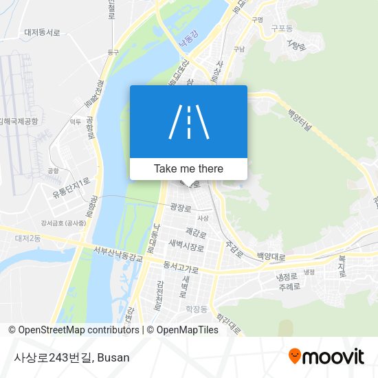 사상로243번길 map