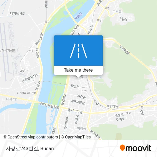 사상로243번길 map