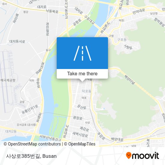 사상로385번길 map
