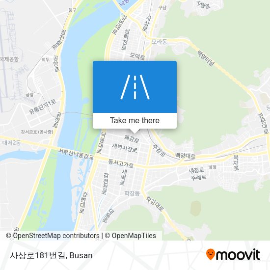 사상로181번길 map