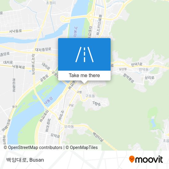백양대로 map