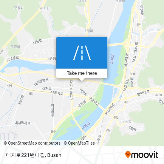 대저로221번나길 map