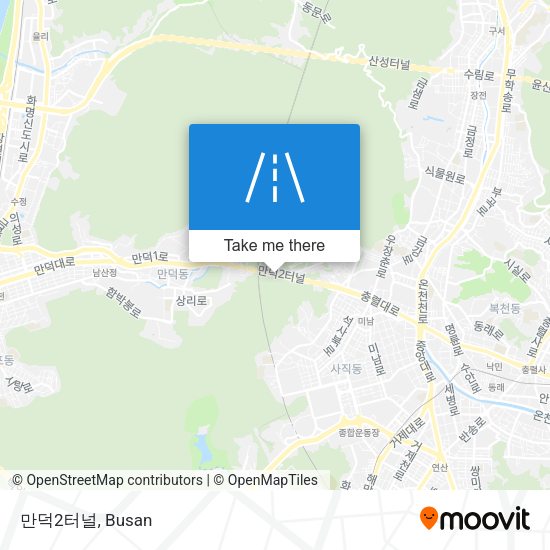 만덕2터널 map