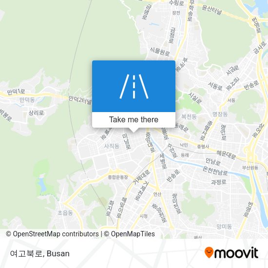 여고북로 map