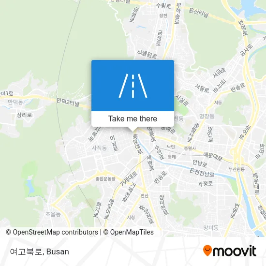 여고북로 map