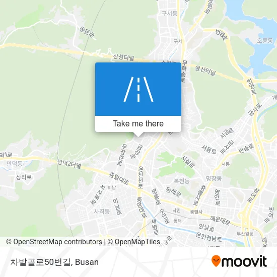 차밭골로50번길 map