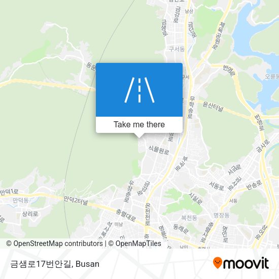금샘로17번안길 map