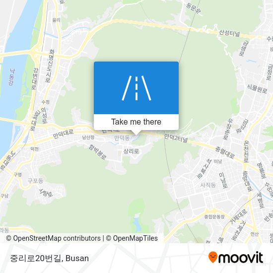 중리로20번길 map