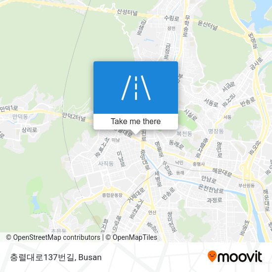 충렬대로137번길 map