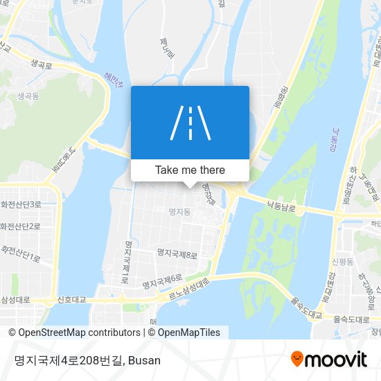 명지국제4로208번길 map