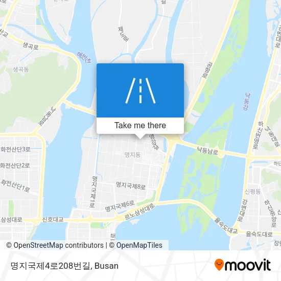 명지국제4로208번길 map