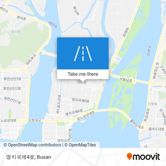 명지국제4로 map