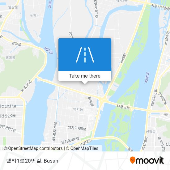 델타1로20번길 map