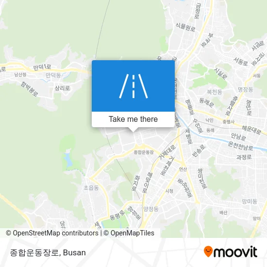 종합운동장로 map