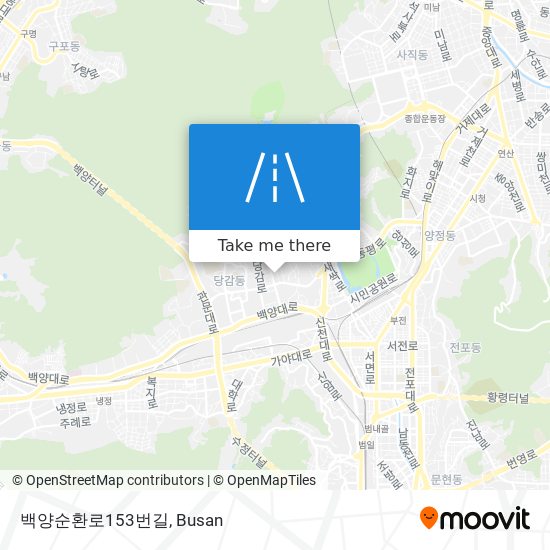 백양순환로153번길 map