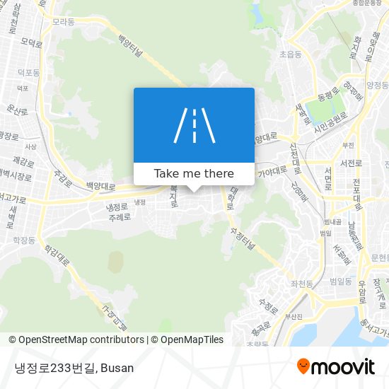 냉정로233번길 map