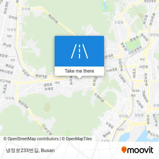 냉정로233번길 map