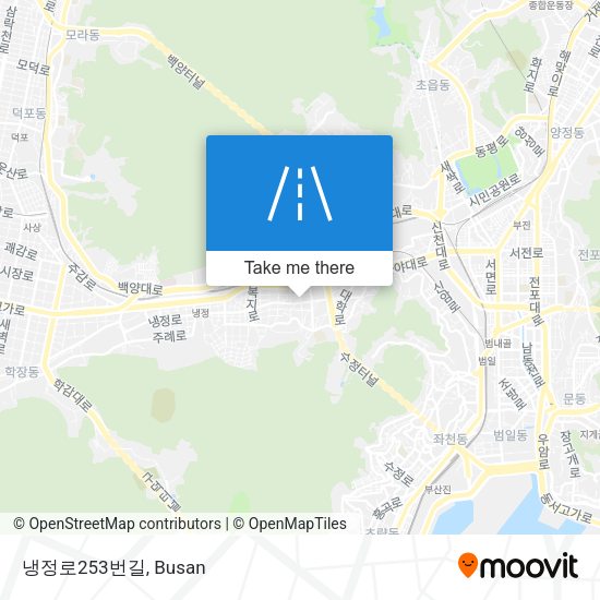 냉정로253번길 map