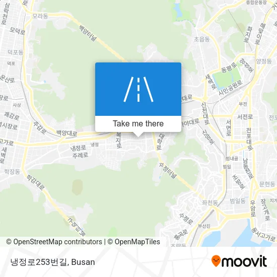 냉정로253번길 map