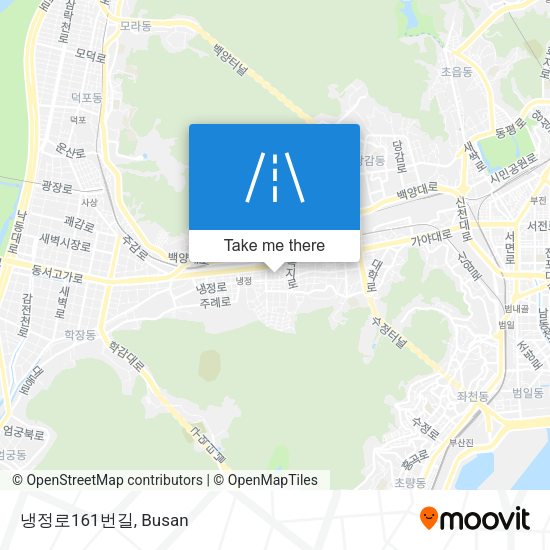 냉정로161번길 map