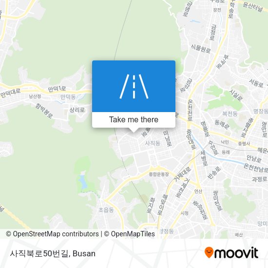 사직북로50번길 map