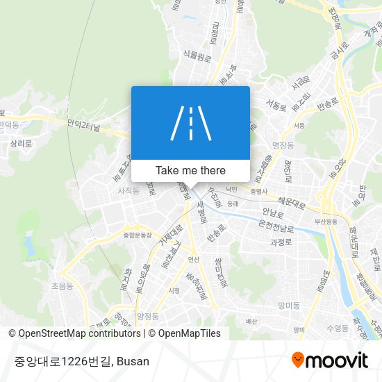 중앙대로1226번길 map