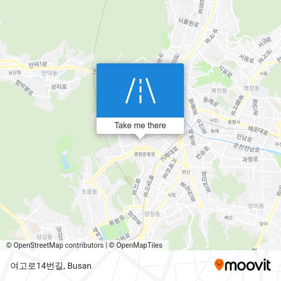 여고로14번길 map