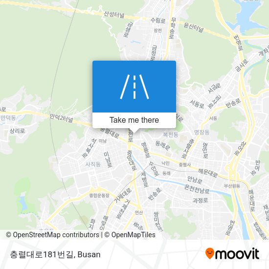 충렬대로181번길 map