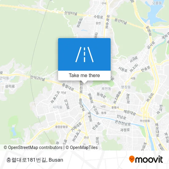 충렬대로181번길 map