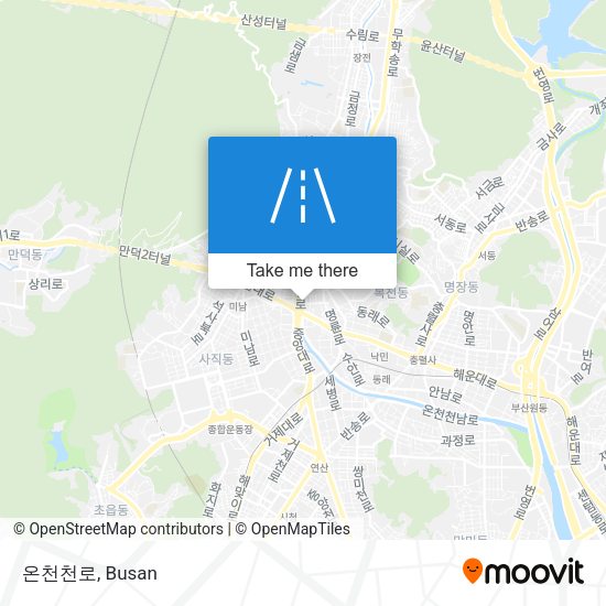 온천천로 map
