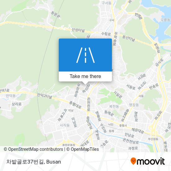 차밭골로37번길 map