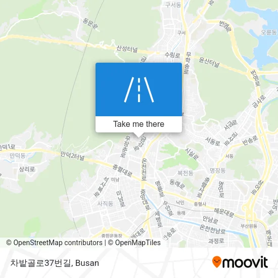 차밭골로37번길 map