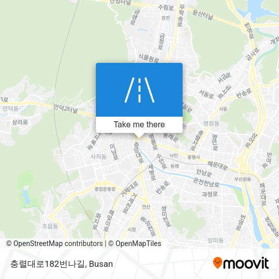 충렬대로182번나길 map