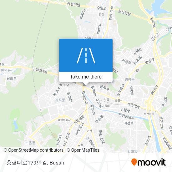 충렬대로179번길 map