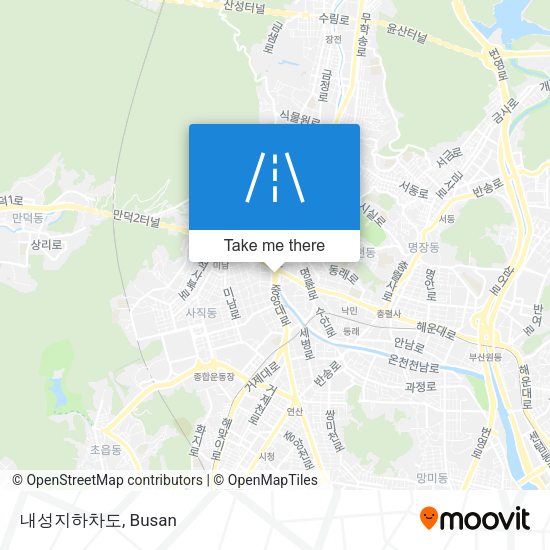 내성지하차도 map