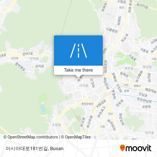 아시아대로181번길 map