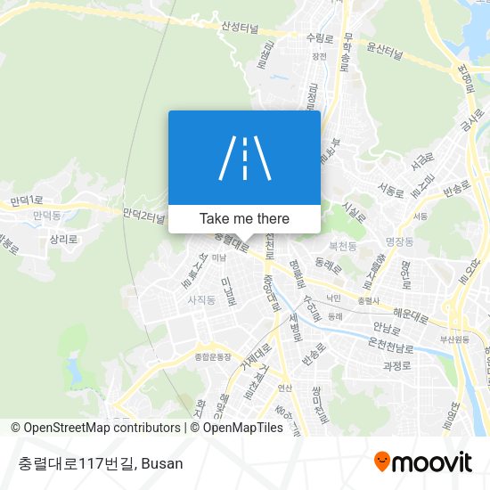 충렬대로117번길 map