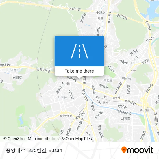 중앙대로1335번길 map