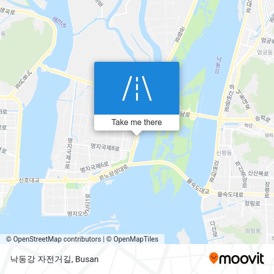 낙동강 자전거길 map