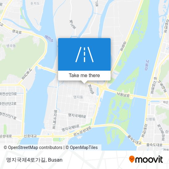 명지국제4로가길 map
