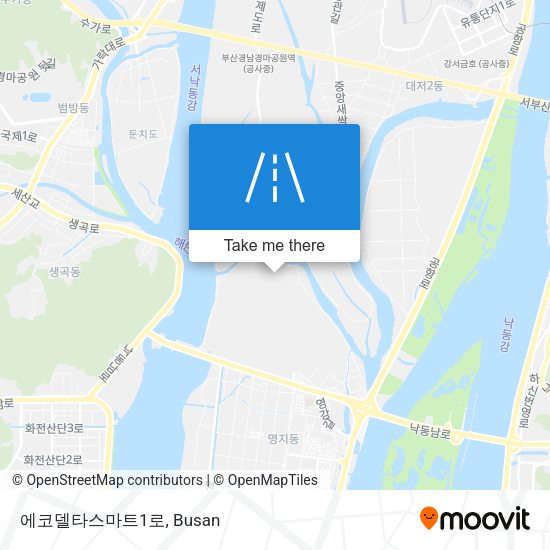 에코델타스마트1로 map