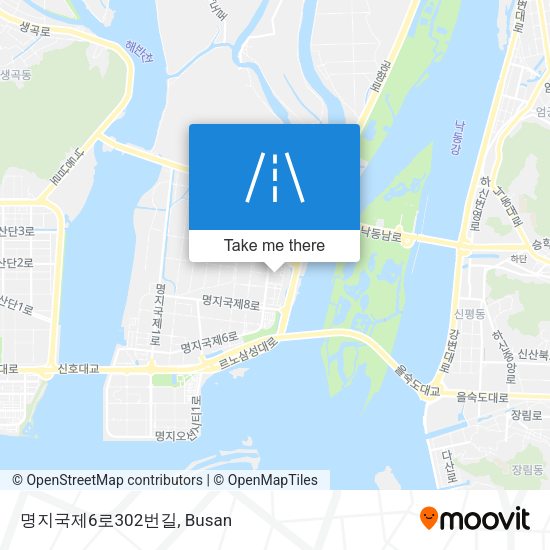 명지국제6로302번길 map
