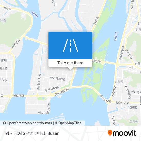명지국제6로318번길 map