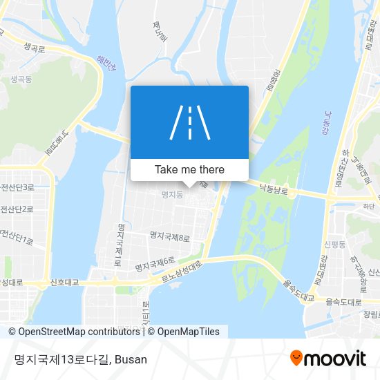 명지국제13로다길 map