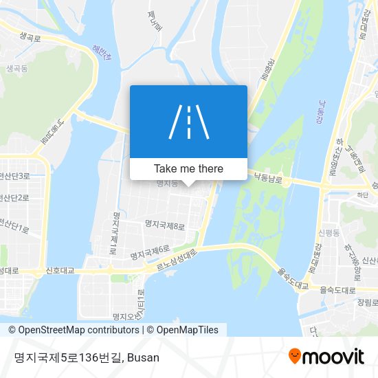 명지국제5로136번길 map
