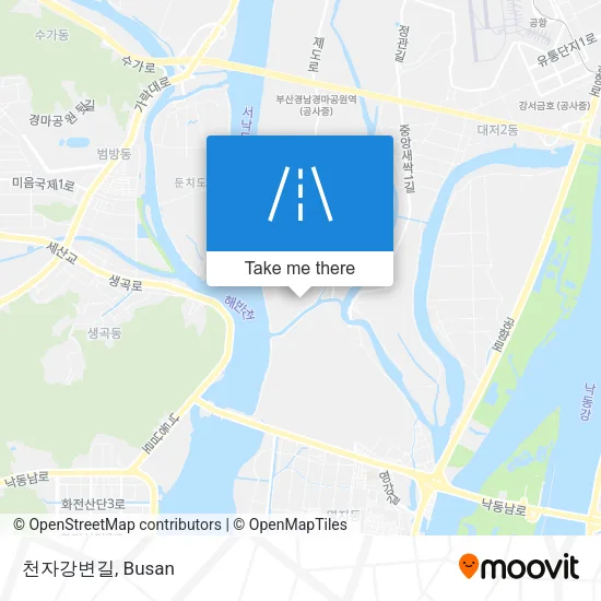 천자강변길 map