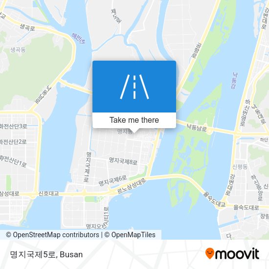 명지국제5로 map