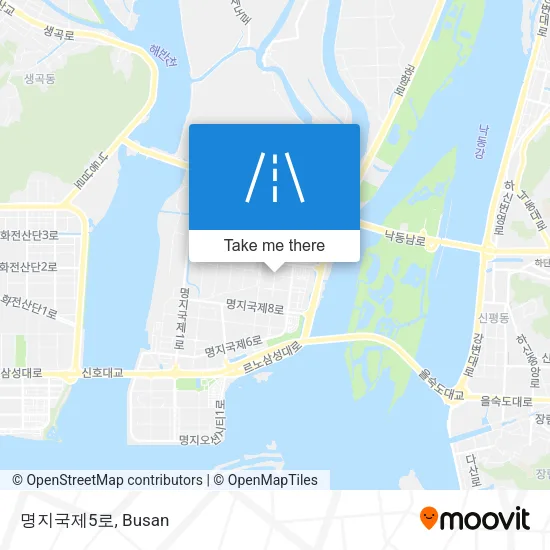 명지국제5로 map